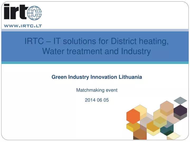 irtc it solutions for district heating water treatment and industry