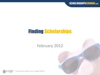 Finding Scholarships