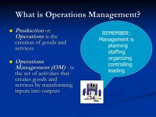 What is Operations Management?