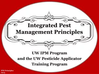 Integrated Pest Management Principles