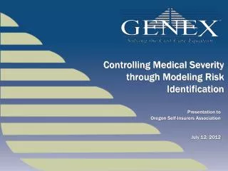 Controlling Medical Severity through Modeling Risk Identification