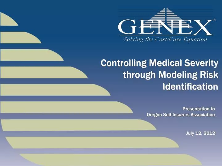 controlling medical severity through modeling risk identification