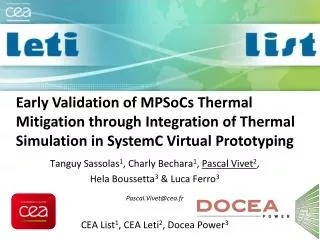Early Validation of MPSoCs Thermal Mitigation through Integration of Thermal Simulation in SystemC Virtual Prototypi