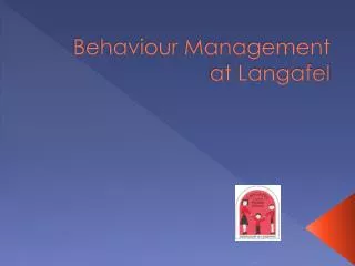 Behaviour Management at Langafel