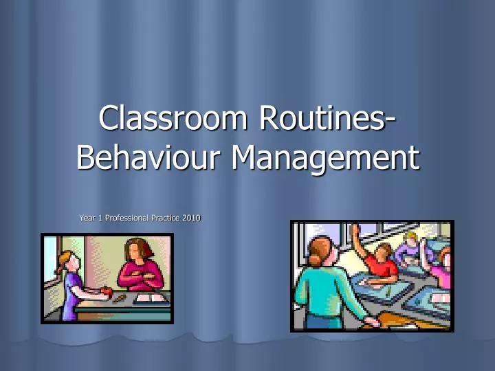 classroom routines behaviour management