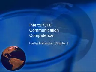 Intercultural Communication Competence