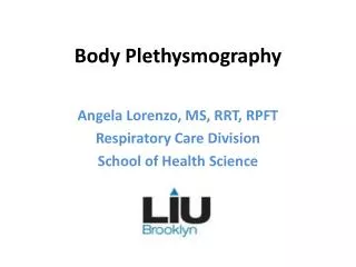 Body Plethysmography