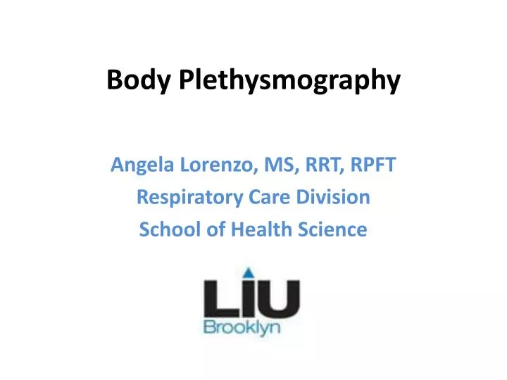 body plethysmography