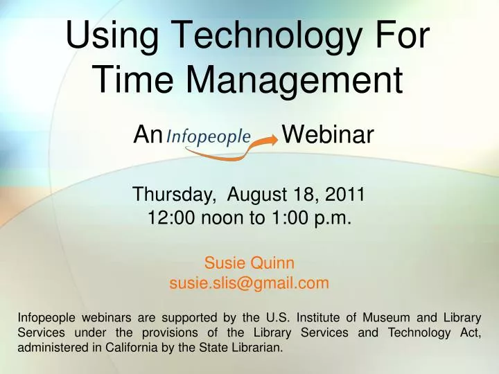 using technology for time management