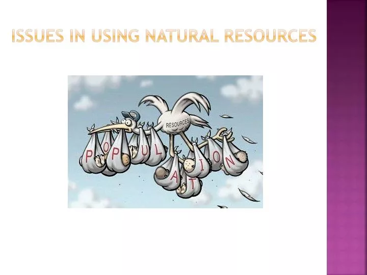 issues in using natural resources
