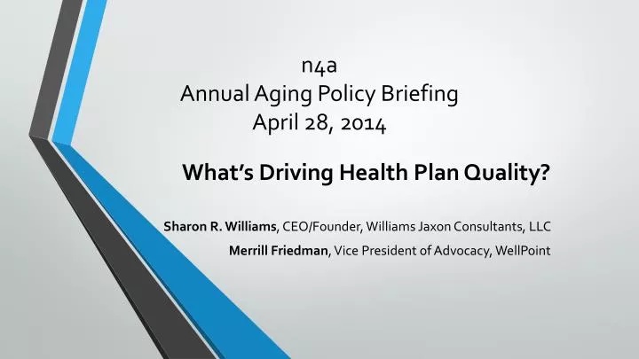 n4a annual aging policy briefing april 28 2014