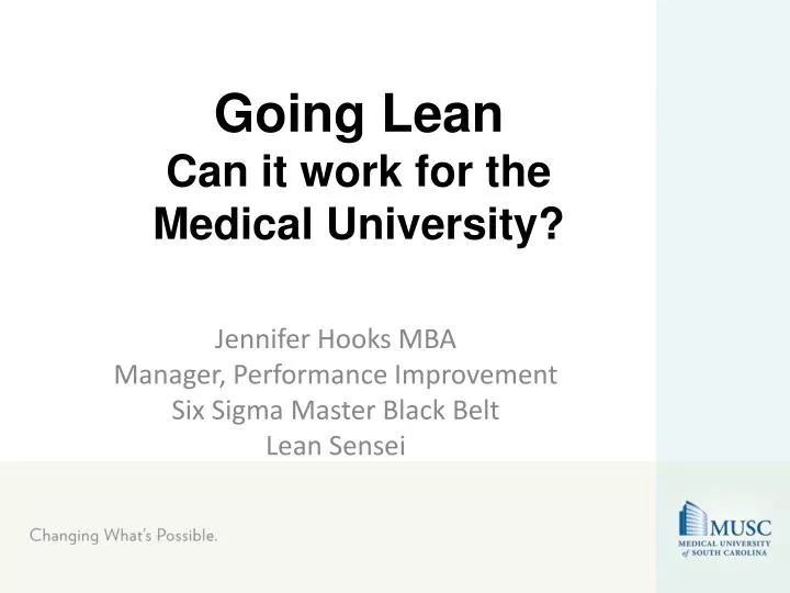 going lean can it work for the medical university