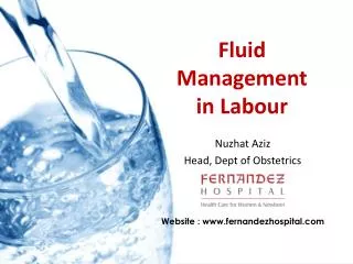 Fluid Management in Labour