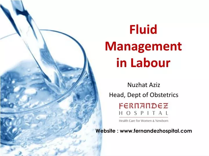 fluid management in labour