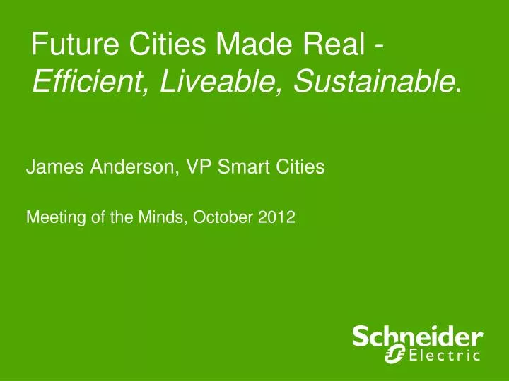 future cities made real efficient liveable sustainable