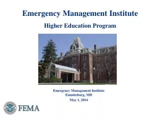Emergency Management Institute Higher Education Program