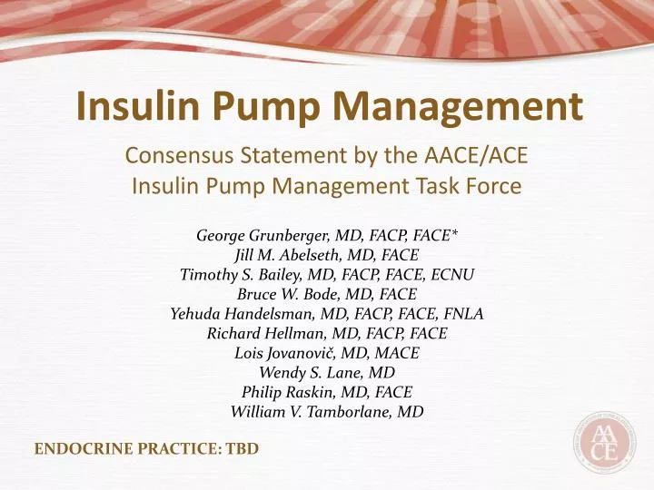 insulin pump management