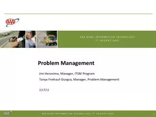 Problem Management