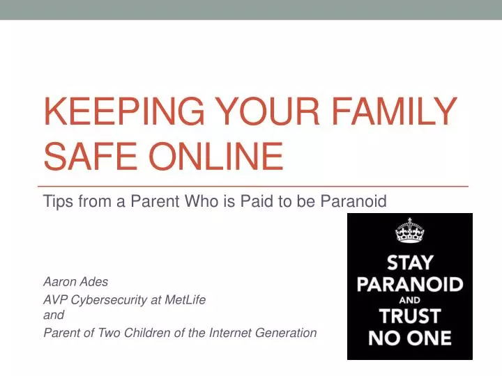keeping your family safe online