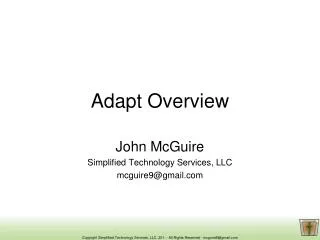 Adapt Overview