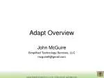 Adapt Overview - slide 1