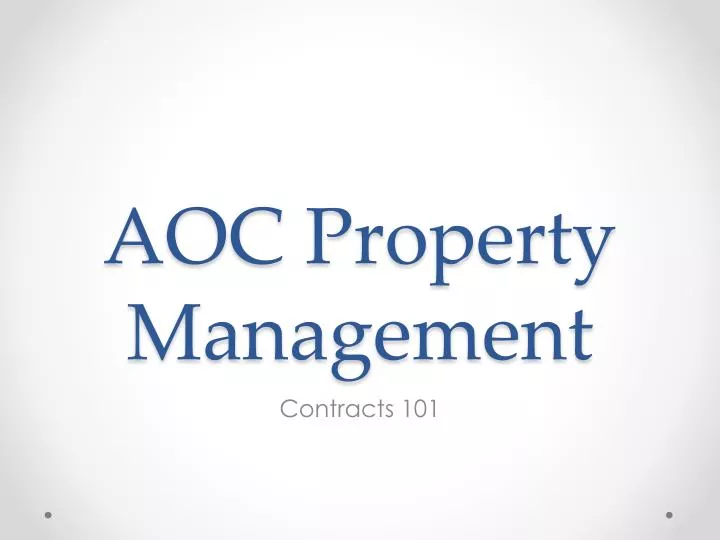 aoc property management