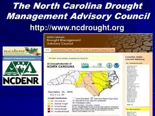 The North Carolina Drought Management Advisory Council
