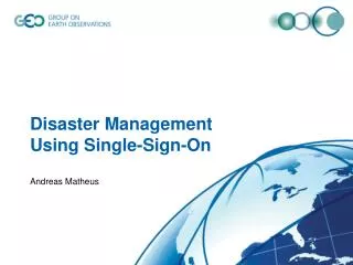 Disaster Management Using Single-Sign-On