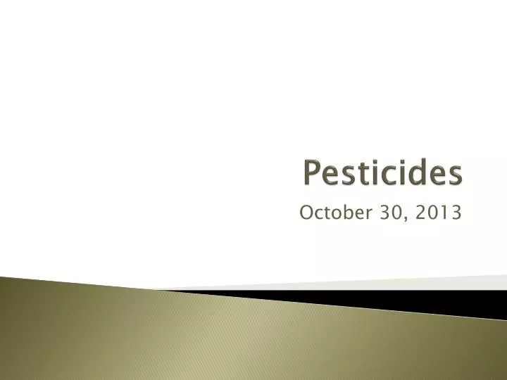 pesticides