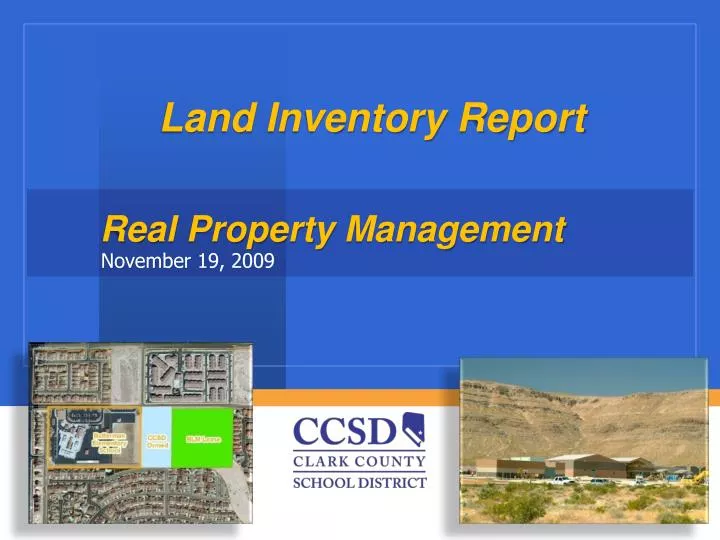 land inventory report