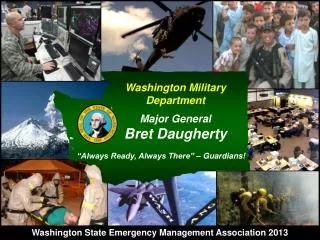 Washington Military Department Major General Bret Daugherty