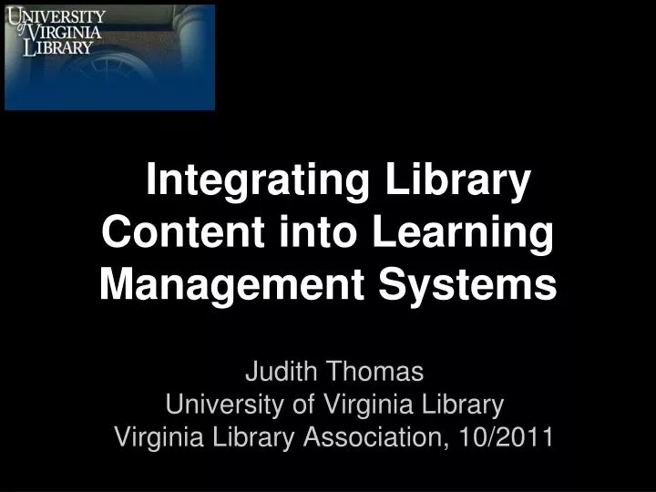 integrating library content into learning management systems