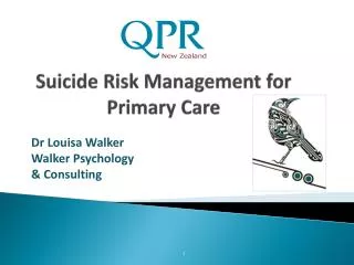 Suicide Risk Management for Primary Care