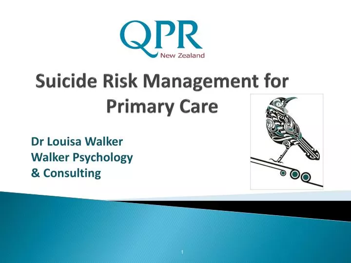 suicide risk management for primary care