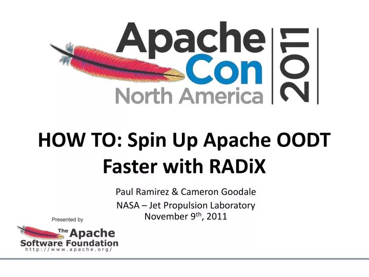 how to spin up apache oodt faster with radix