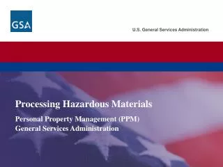 Processing Hazardous Materials