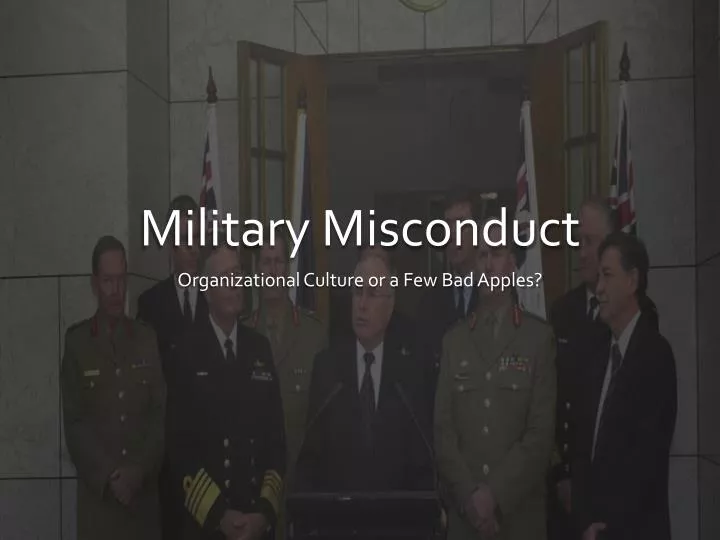 military misconduct