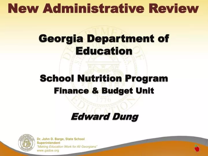 new administrative review