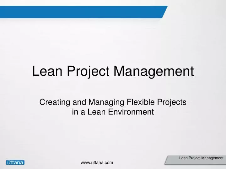 lean project management