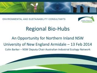 Regional Bio-Hubs