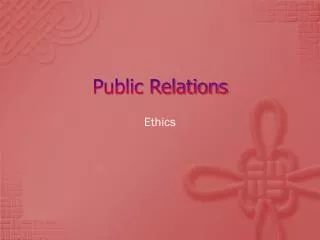 Public Relations