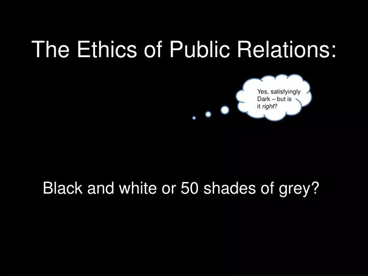 the ethics of public relations