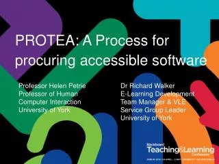 PROTEA: A Process for procuring accessible software
