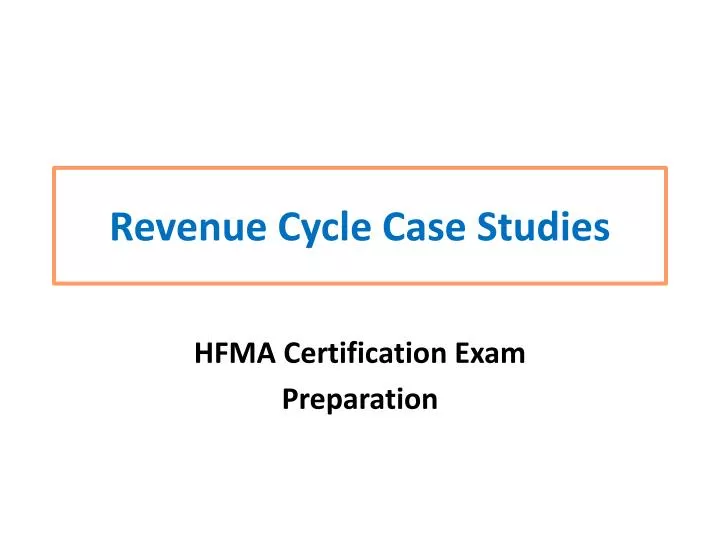 revenue cycle case studies