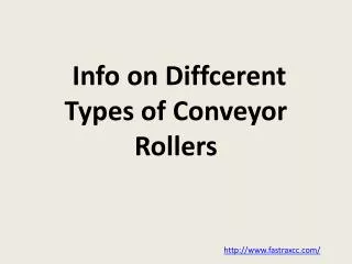 Info on Diffcerent Types of Conveyor Rollers