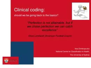 Clinical coding:
