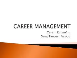 CAREER MANAGEMENT