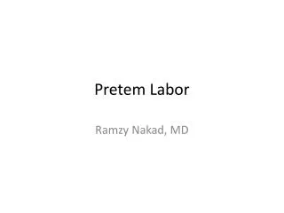 pretem labor