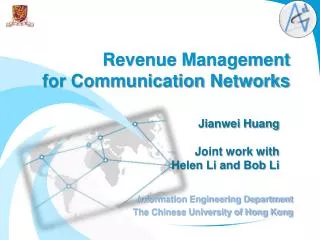 Revenue Management for Communication Networks