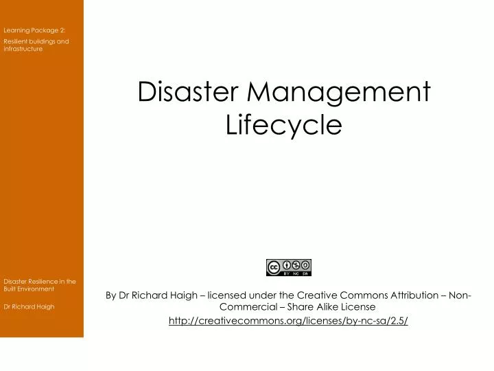 disaster management lifecycle